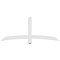 Ekena Millwork Bellingham Architectural Grade PVC Gable Bracket, 72"W x 30"H x 2"D x 4"F, 10/12 Pitch GBP072X30X0204BEL00 - alternate 3